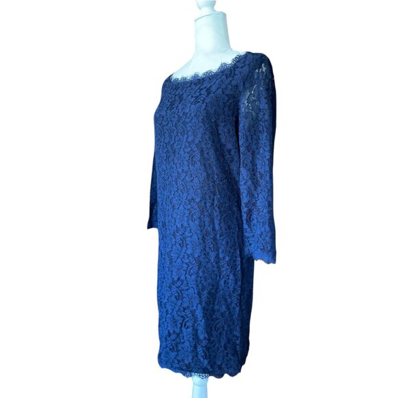 Diane Von Furstenberg Dresses & Skirts - DVF Diane von Furstenberg Zarita Lace Dress in Royal Blue sz 14 Formal Evening